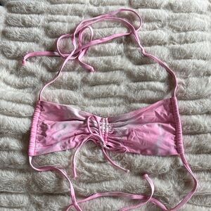 Frankie’s Pink Tie-Dye bikini top